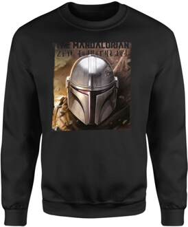 Star Wars The Mandalorian Focus Sweatshirt - Black - S Zwart