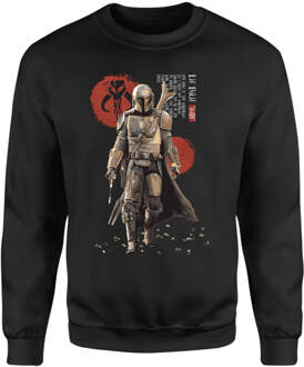 Star Wars The Mandalorian Mando'a Script Sweatshirt - Black - XL Zwart
