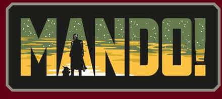 Star Wars The Mandalorian Mando! Men's T-Shirt - Burgundy - S Rood