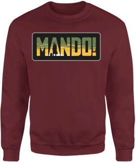 Star Wars The Mandalorian Mando! Sweatshirt - Burgundy - XXL Rood