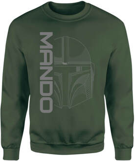 Star Wars The Mandalorian Mando Sweatshirt - Green - M Groen