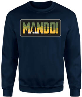 Star Wars The Mandalorian Mando! Sweatshirt - Navy - M Blauw