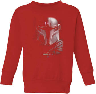 Star Wars The Mandalorian Poster Kids' Sweatshirt - Red - 146/152 (11-12 jaar) - Rood - XL