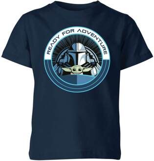 Star Wars The Mandalorian Ready For Adventure Kids' T-Shirt - Navy - 98/104 (3-4 jaar) Navy blauw