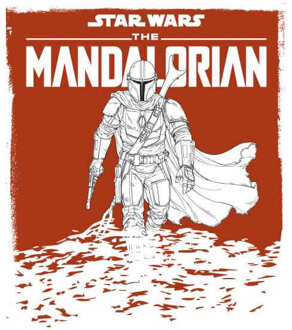 Star Wars The Mandalorian Storm Men's T-Shirt - White - 3XL Wit