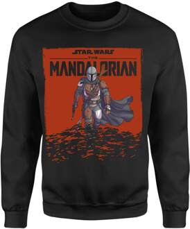 Star Wars The Mandalorian Storm Sweatshirt - Black - M Zwart