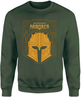 Star Wars The Mandalorian The Armorer Badge Sweatshirt - Green - XXL Groen