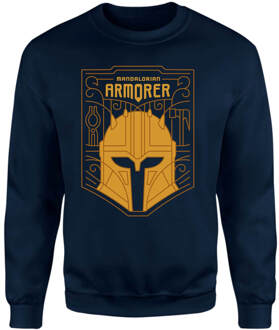 Star Wars The Mandalorian The Armorer Badge Sweatshirt - Navy - XXL Blauw