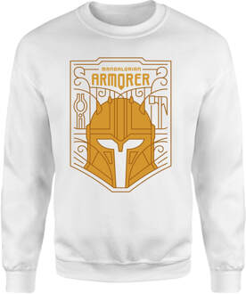 Star Wars The Mandalorian The Armorer Badge Sweatshirt - White - L Wit