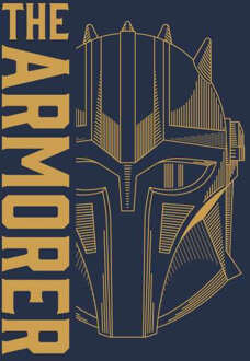 Star Wars The Mandalorian The Armorer Men's T-Shirt - Navy - XS Blauw