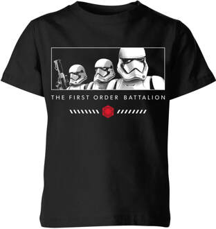 Star Wars The Rise of Skywalker First Order Battalion Kids' T-Shirt - Black - 110/116 (5-6 jaar) Zwart