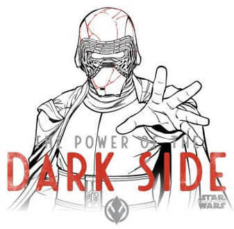 Star Wars: The Rise of Skywalker Kylo Ren Dark Side dames t-shirt - Wit - XXL