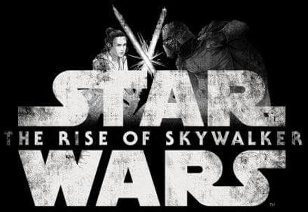 Star Wars: The Rise of Skywalker Rey & Kylo Battle dames t-shirt - Zwart - 3XL