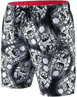 Star Wars Trooper Allover Leisure Zwemshort Junior Zwembroek - Maat XXL  - Unisex - zwart/wit/rood