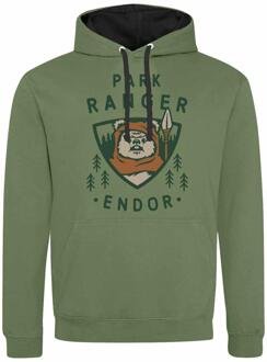 Star Wars Unisex Adult Endor Park Ranger Hoodie (Groen) - maat