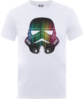 Star Wars Verticale Strepen Stormtrooper T-shirt - Wit - L