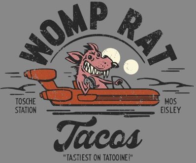 Star Wars Womp Rat Tacos Unisex T-Shirt - Grey - 4XL Grijs