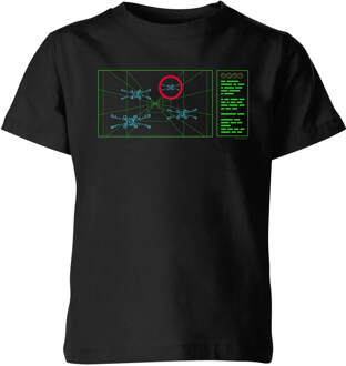 Star Wars X-Wing Target kinder t-shirt - Zwart - 122/128 (7-8 jaar) - M