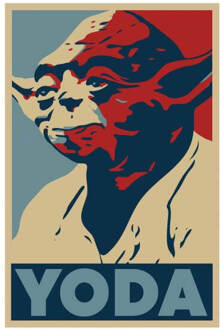 Star Wars Yoda Poster Women's T-Shirt - White - M Wit