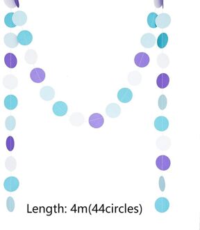 Staraise 2.8 M Champagne Ster Guirlande Rose Roze Cirkel Papier Guirlande Verjaardagsfeestje Decoratie Benodigdheden Bruiloft Opknoping Garland blauw paars cirle