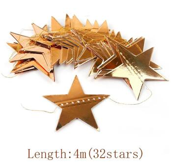 Staraise 2.8 M Champagne Ster Guirlande Rose Roze Cirkel Papier Guirlande Verjaardagsfeestje Decoratie Benodigdheden Bruiloft Opknoping Garland Mirror ster