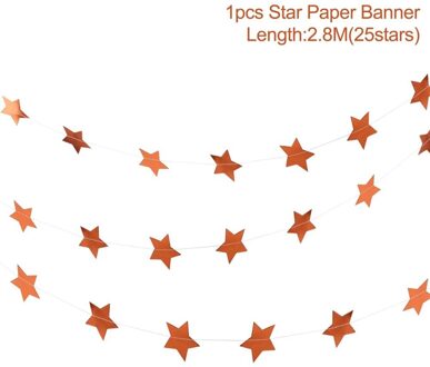 Staraise 2.8 M Champagne Ster Guirlande Rose Roze Cirkel Papier Guirlande Verjaardagsfeestje Decoratie Benodigdheden Bruiloft Opknoping Garland roos goud ster