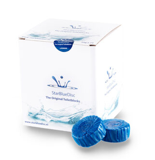 Starbluedisc toiletblok jaarverpakking a 24 stuks blauw