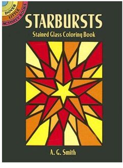 Starbursts Stained Glass Coloring Book