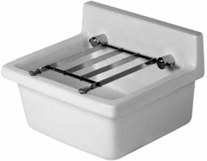 Starck 3 Uitstortgootsteen Exlusief Emmerrooster 48x42.5x30 cm Rechthoek Keramiek Wit