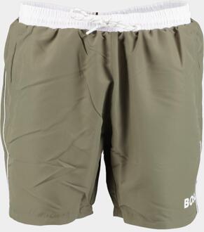 Starfish Zwemshort Heren donkergroen - wit - M