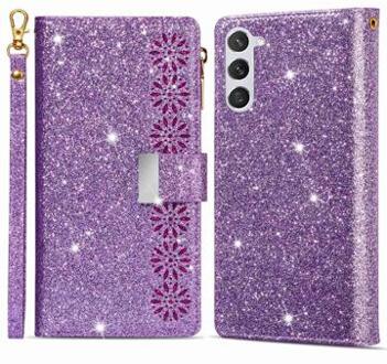 Starlight Series Samsung Galaxy S23 5G Wallet Case - Paars