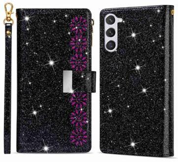 Starlight Series Samsung Galaxy S23 5G Wallet Case - Zwart