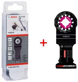 Starlock AIZ 32 APB BIM, Wood+Metal, Curved-Tec 32 x 50 - 10 stuks verpakking + Expert AIZ 32 APIT - 2608666153