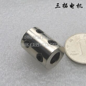 Starre Koppeling Motor Accessoires Staal Mouw Met Jacking Schroef Binnenste Gat 5, 6, 7, 8, 10 Maten Zijn Optioneel Hole 7 changes 8mm