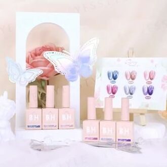 Starry Garden Series Cat Eye Magnetic Gel Polish BH250 Amethyst Diamond Reflective Cat Eye