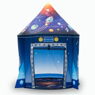 Starshuttle Speeltent - 100 x 135 cm - Voor Kinderen Vanaf 3 Jaar - Buiten en Binnen - Speeltentje - Raket - Blauw