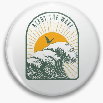 Start De Golf-Oceaan Zacht Email Pin Badge Decoratieve Kleding Badge Revers Pin Broche Sieraden Voor Vrouwen