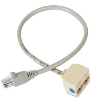 StarTech.com 2 naar 1 UTP RJ45 splitter kabel M/F