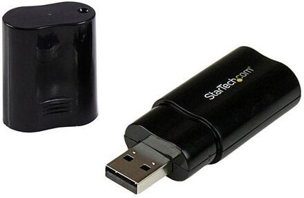 StarTech.com USB Stereo audio adapter zwart