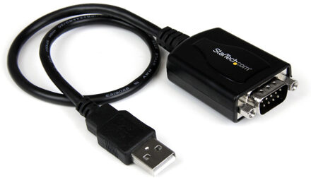 Startech Korte USB naar RS232 Seriële DB9 Adapterkabel met COM-behoud