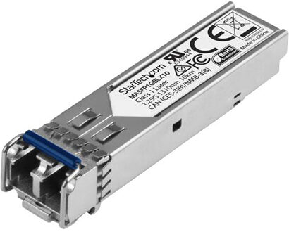 Startech StarTech.com Gigabit glasvezel 1000Base-LX SFP ontvanger module Cisco Meraki MA-SFP-1GB-LX10 compatibel SM LC 10 km