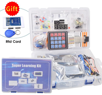 Starter Kit for Arduino Uno R3 -Breadboard / Ultrasonic Sensor / Servo /1602 LCD /UNO R3 with Tutorial and RC522 rfid Kit