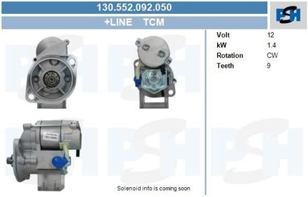 Starter TCM 1.4 kw 130552092050