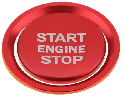 Startknop Interieur Trim Sticker Past Voor A4 A5 B9 -18 rood