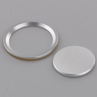 Startknop Interieur Trim Sticker Past Voor A4 A5 B9 -18 zilver