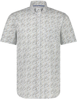 State Of Art Casual overhemd met korte mouwen Wit - XL