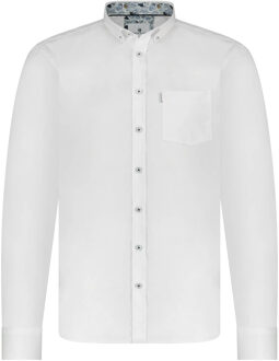State Of Art Casual overhemd met lange mouwen Wit - XL