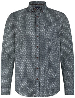 State Of Art Casual shirt Blauw - XL