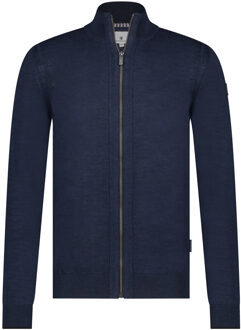 State Of Art Effen Rits Vest Cardigan State of Art , Blue , Heren - Xl,L,M,3Xl,4Xl