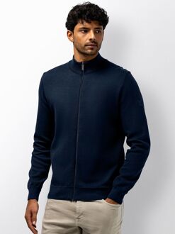 State Of Art Half Zip Trui Structure Navy Donkerblauw - 3XL,L,M,XL,XXL